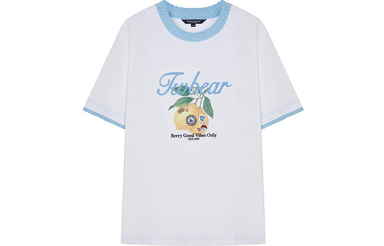Teenie Weenie T Shirts Women's Crew Neck Moderate Straight Fit