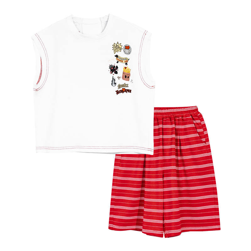 YALU Kids Casual Sportswear Crew Neck Moderate