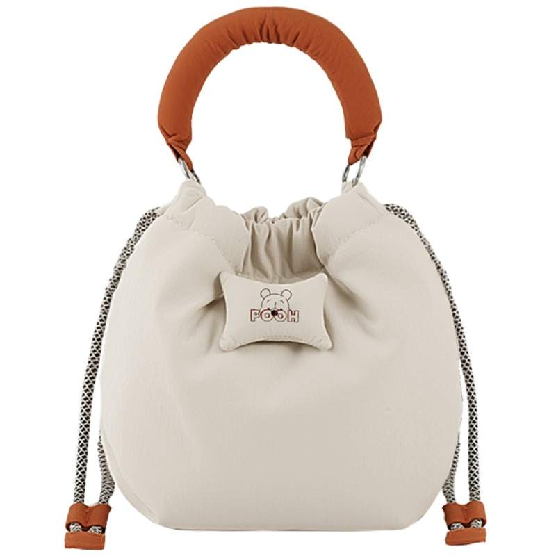 Disney Winnie The Pooh Fabric Handbag Regular Women's Khaki
