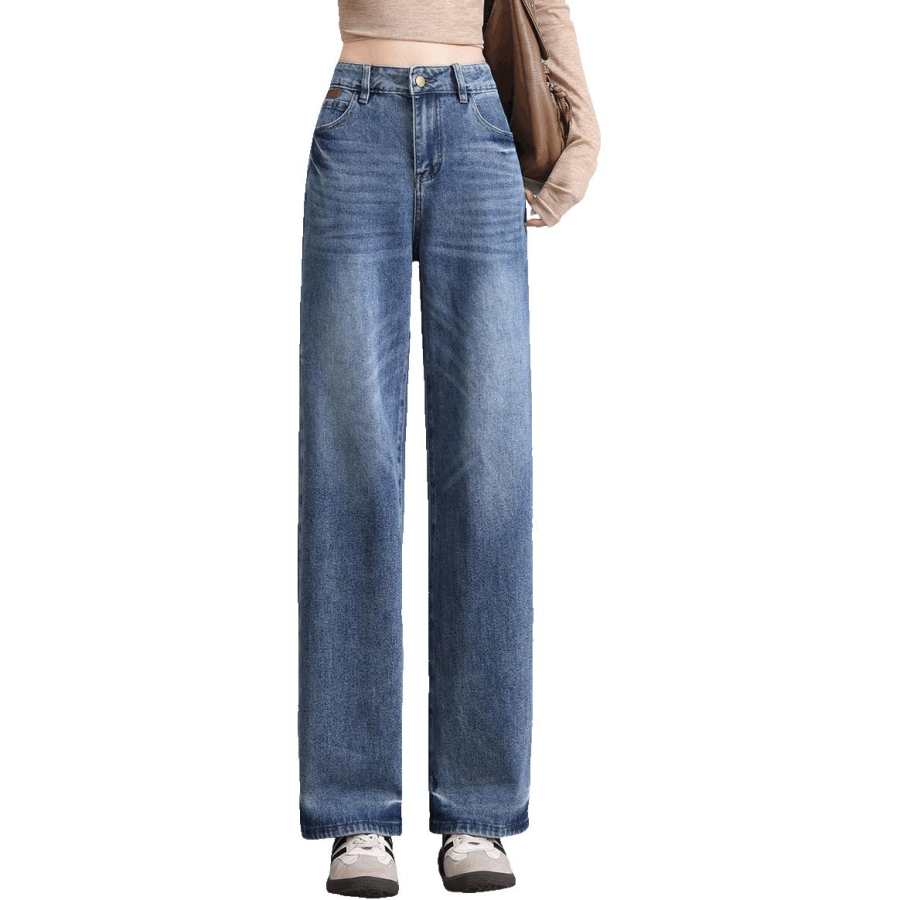 Tonlion Jeans Women's Light Blue Moderate Straight Fit Pants