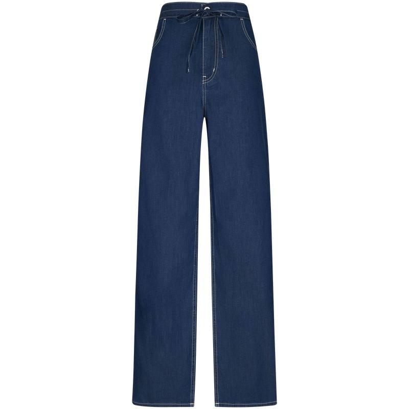 Calvin Klein Jeans Women's YQR Denim Blue Moderate Wide Leg Pants