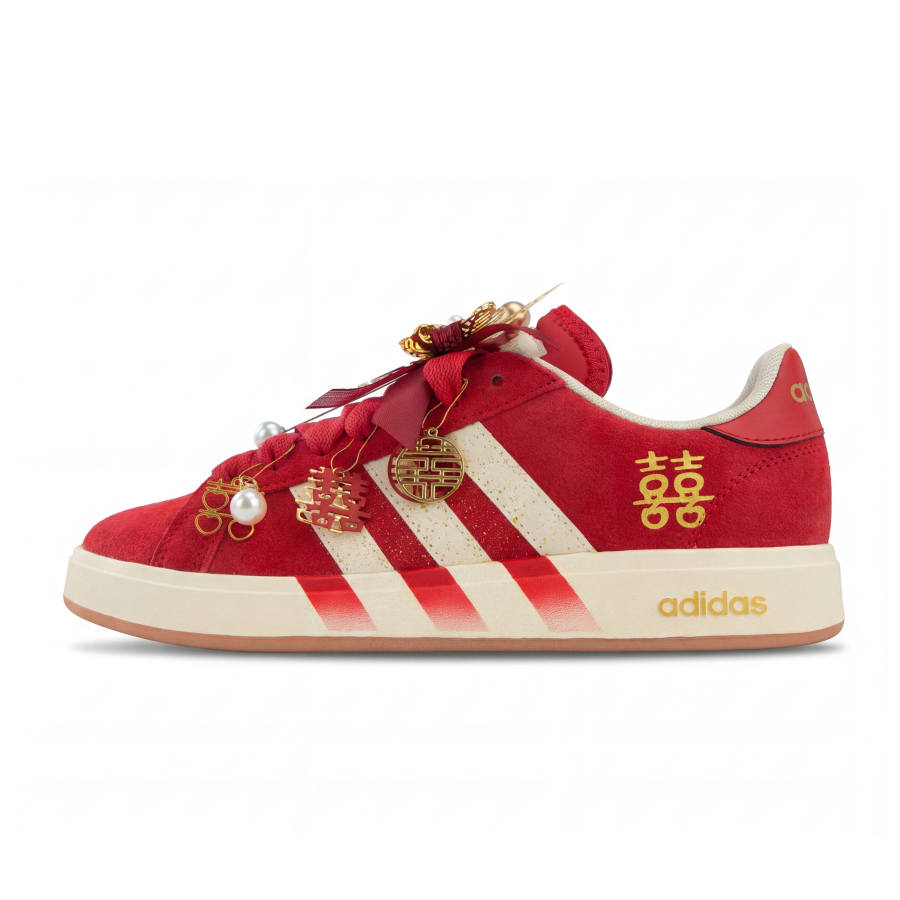 Adidas Adidas Grand Court Base 00s Low top Skateboard Shoes Unisex Red