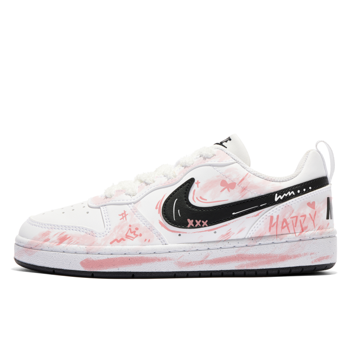Nike Nike Court Borough Urban Chic Style Shopping Bag Height Increasing Abrasion Resistant Slip Resistant Low top