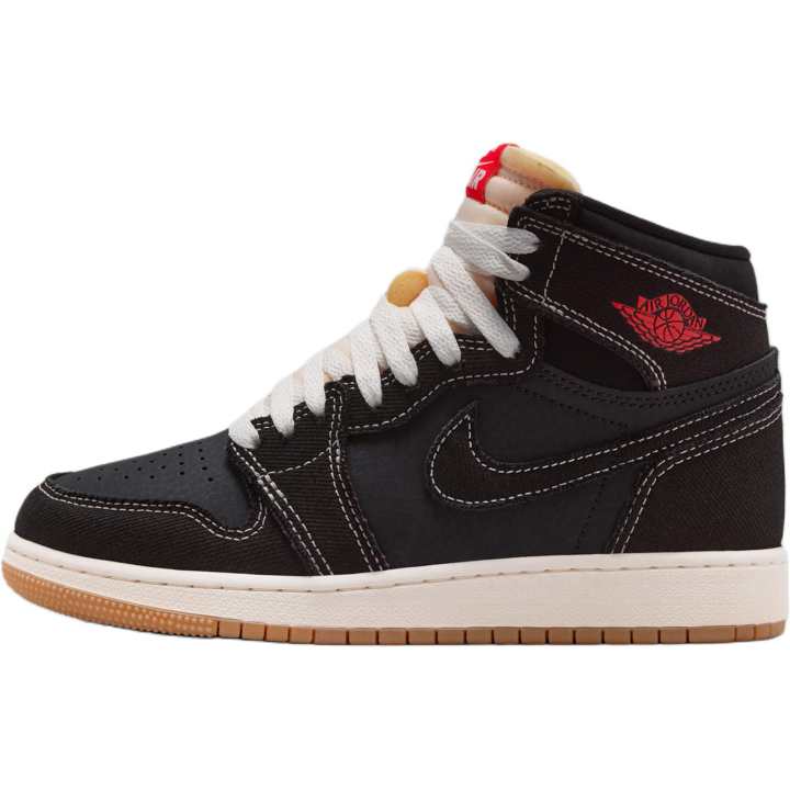 Jordan Jordan Air Jordan 1 High top Basketball Shoes Black Red Unisex