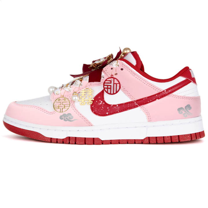 Nike Nike Dunk Nike Wedding Shoes Couple Low top Skateboard Shoes Unisex Pink