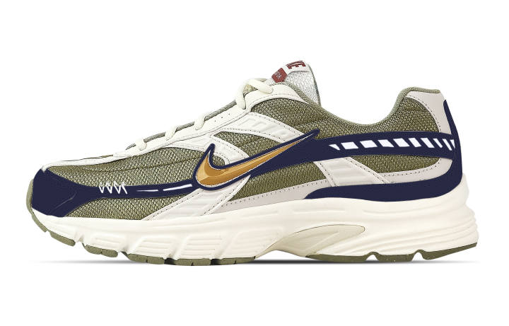 Nike Nike Initiator Support Breathable Low top Casual Running Shoes Men's Blue