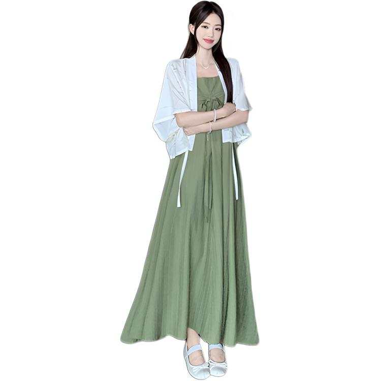 JBBCN JBBCN Two Piece Skirt Sets Women's Square Collar Thin Long