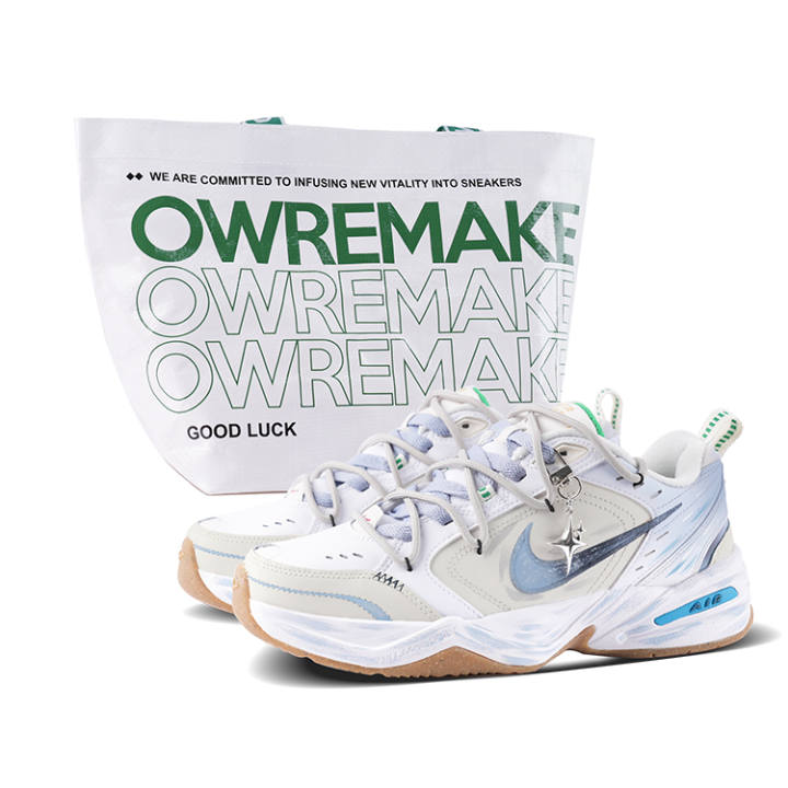 Nike Nike Air Monarch 4 Low top Casual Shoes Men's Blue White