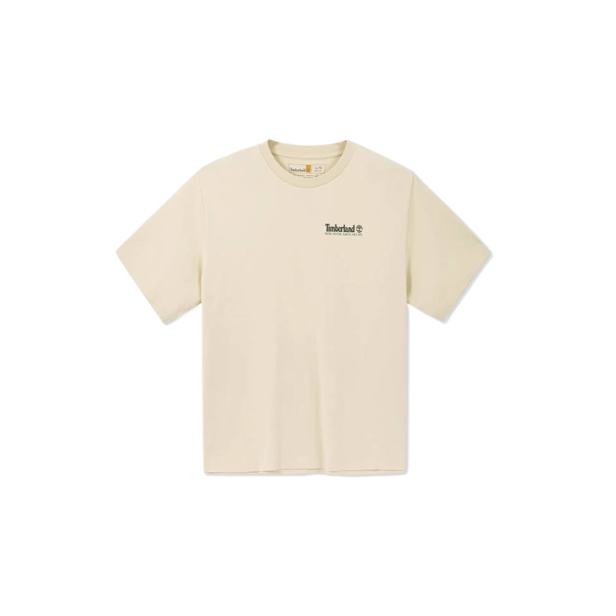 Timberland T Shirts Men's Oil Gray Crew Neck Moderate