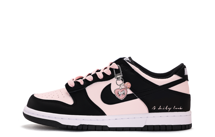 Nike Nike Dunk Coverage Slip Resistant Low top Skateboard Shoes Women's Black Pink