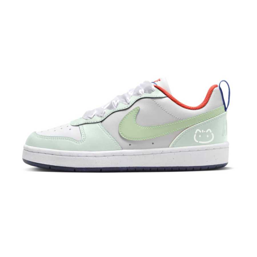 Nike Nike Court Borough Slip Resistant Abrasion Resistant Low top Kids' Skateboarding Shoes Light Green Teenagers