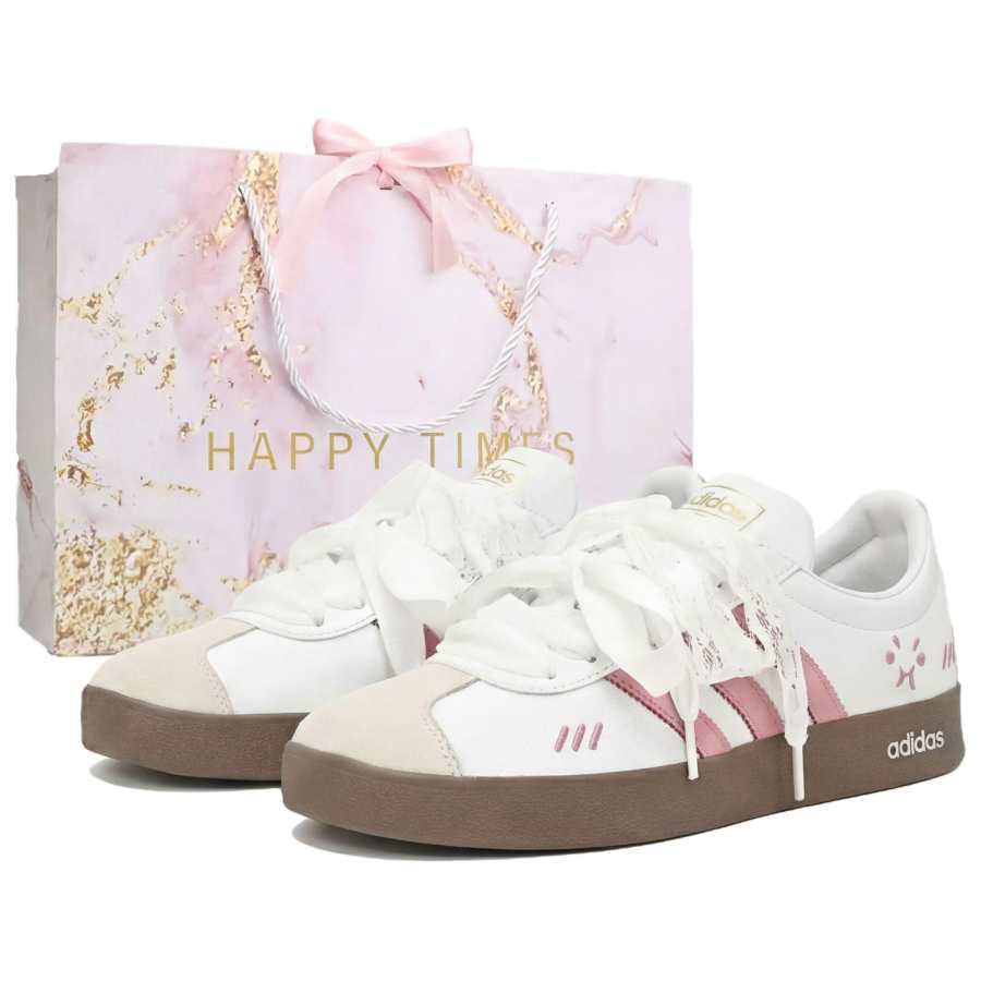 Adidas Adidas VL COURT 2.0 German Army Trainers, Peach Bag, Shopping Bag Abrasion Resistant Low top Vintage T Trainers Unisex