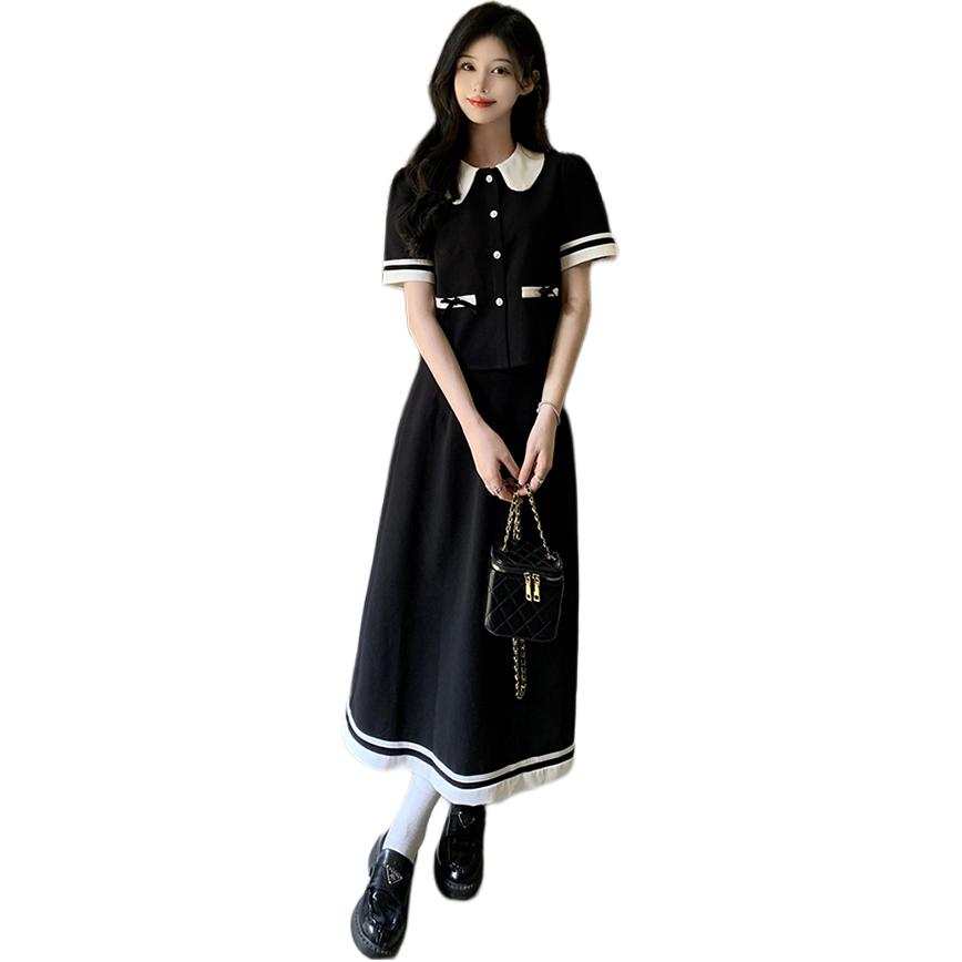 JBBCN Two Piece Skirt Sets Women's Peter Pan Collar Moderate Long