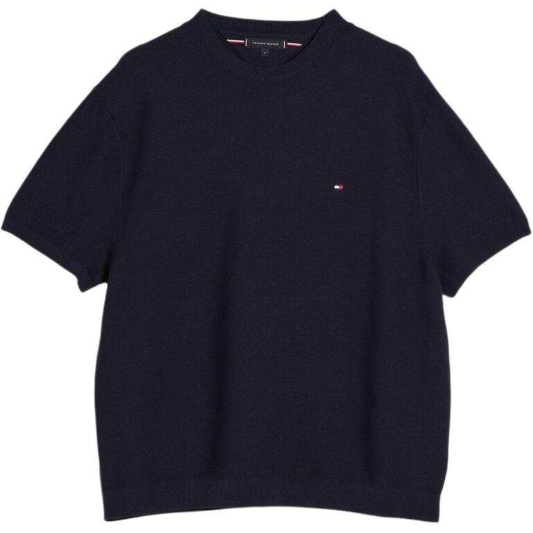 Tommy Hilfiger T Shirts Men's Marine Blue Crew Neck