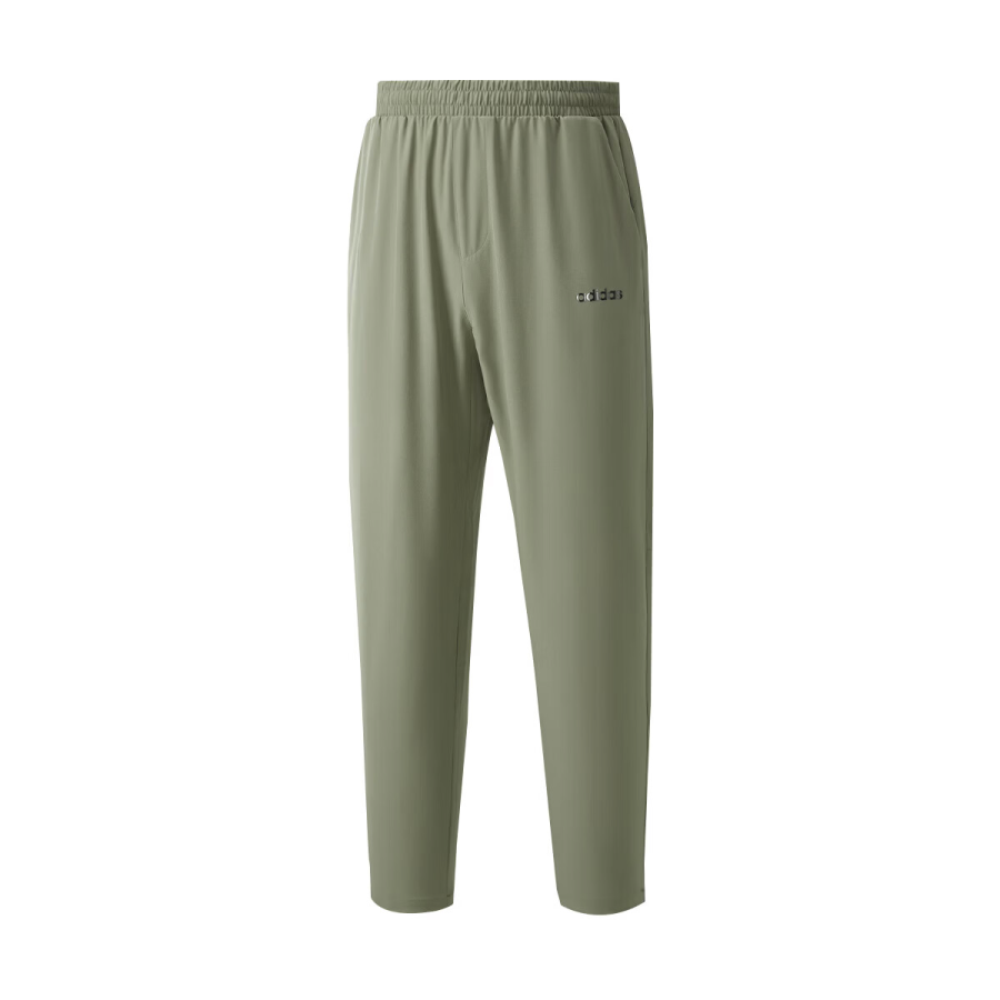 Adidas Adidas Casual Pants Men's Green Moderate Straight Fit Pants
