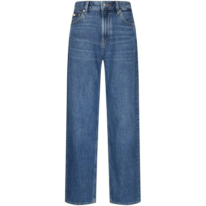 Calvin Klein Jeans Women's 3UN Denim Blue Moderate Straight Fit Pants