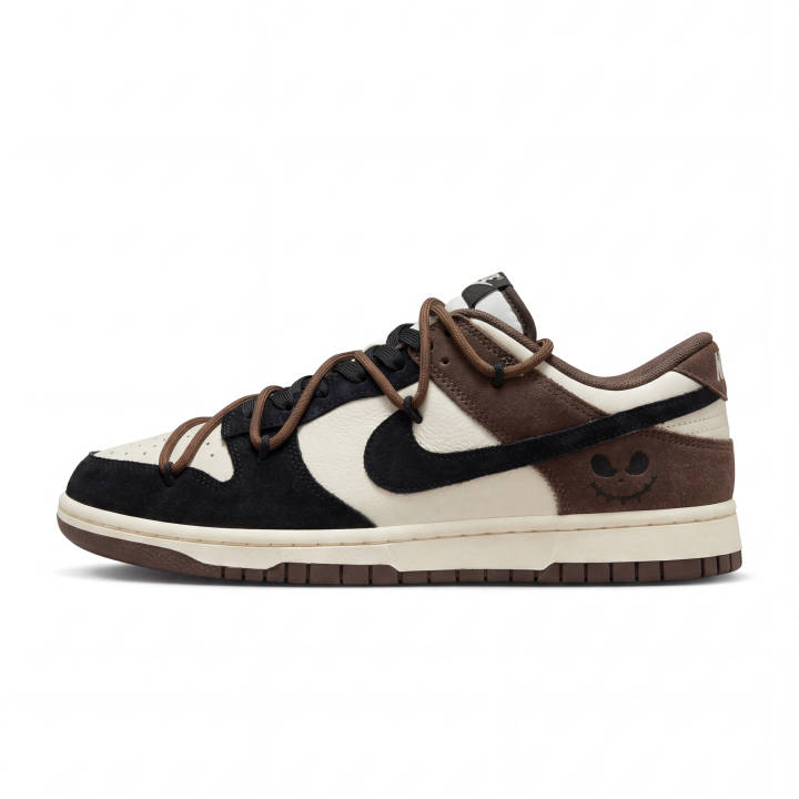 Nike Nike Dunk Low top Skateboard Shoes Men's Brown Black White