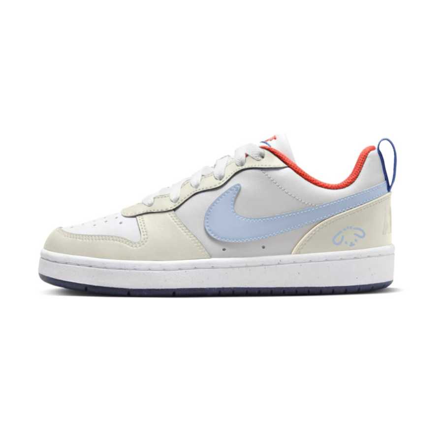 Nike Nike Court Borough Slip Resistant Abrasion Resistant Low top Kids' Skateboarding Shoes Light Yellow Teenagers