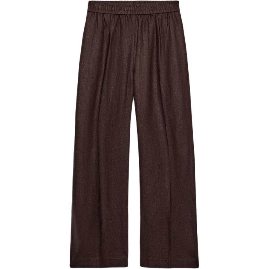 ZARA Casual Pants Women's Dark Brown Moderate Straight Fit Pants