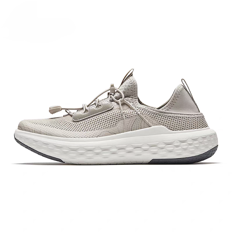ANTA Casual Shoes Men's Low Top Beige White Black Multicolor