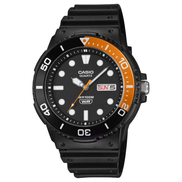 CASIO CASIO Standard Quartz Movement Resin Strap Watch Men's Watches Black Dial