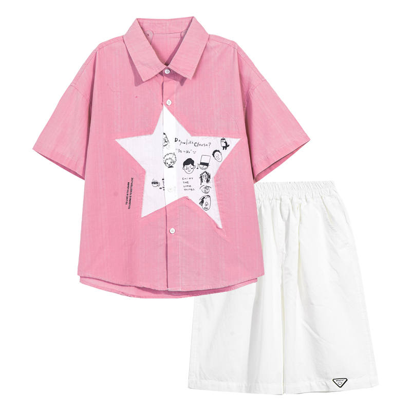 YALU Kids Casual Sportswear Crew Neck Moderate