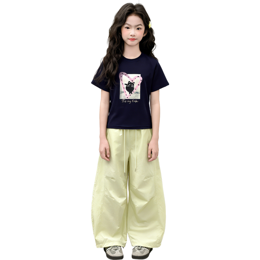 Lanza Girls' Set Summer Style Middle School Kids'
