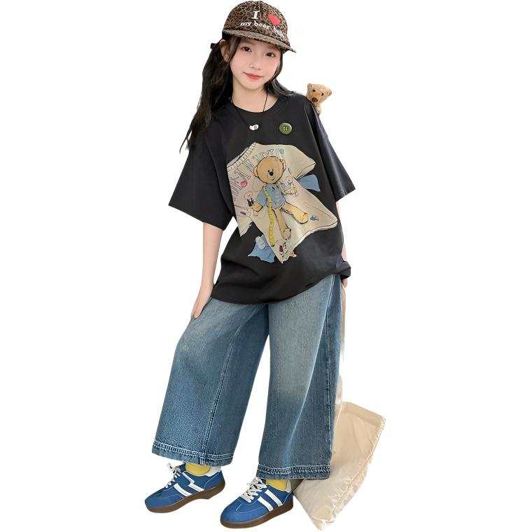 TNTX Kids Casual Sportswear Crew Neck Moderate Long