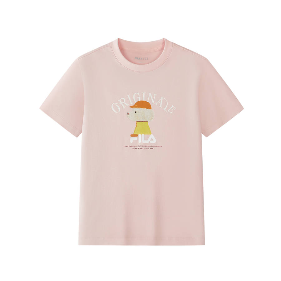 FILA KIDS T Shirt Orange Gray Pink Kids'