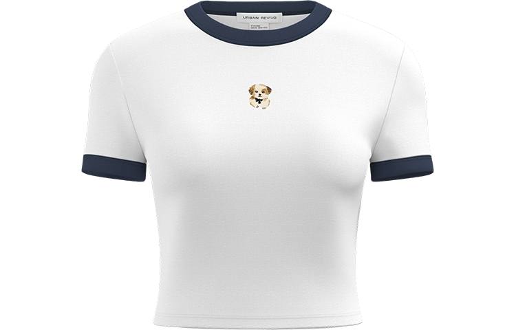 URBAN REVIVO T Shirt Women's Raw White
