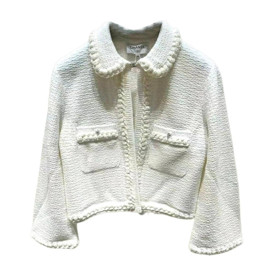 CHANEL 25P Jackets & Coats Women's White