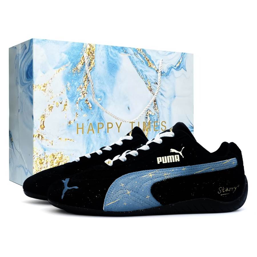 PUMA Speedcat Dark Night Star Shopping Bag Abrasion Resistant Low top Casual Shoes Unisex Blue Black