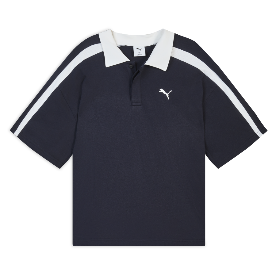 PUMA Polo Shirts Men's Marine Blue Lapel Moderate Other