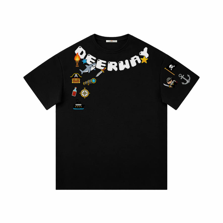 DEERWAY T Shirts Unisex Crew Neck Moderate Straight Fit