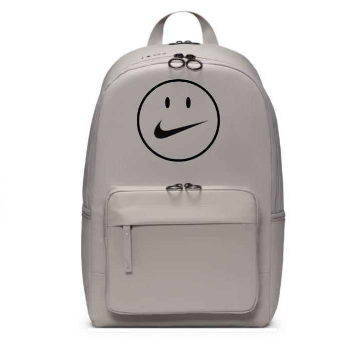 Nike Nike Fabric Backpack Regular Unisex Preppy Gray & Black