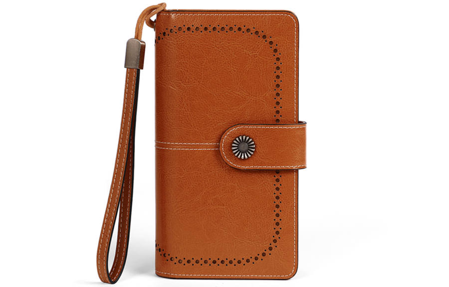VINEY Cow Leather Wallet Small Women's Vintage Brown