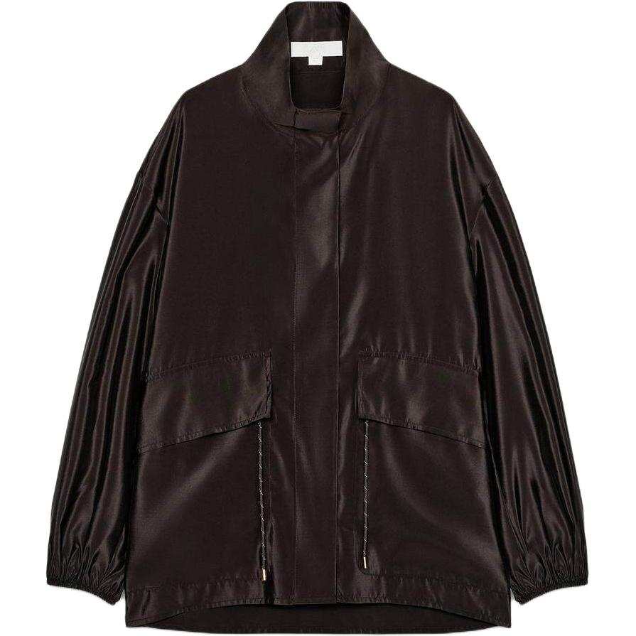 ZARA Jackets Women's Brown Stand Collar Moderate Other