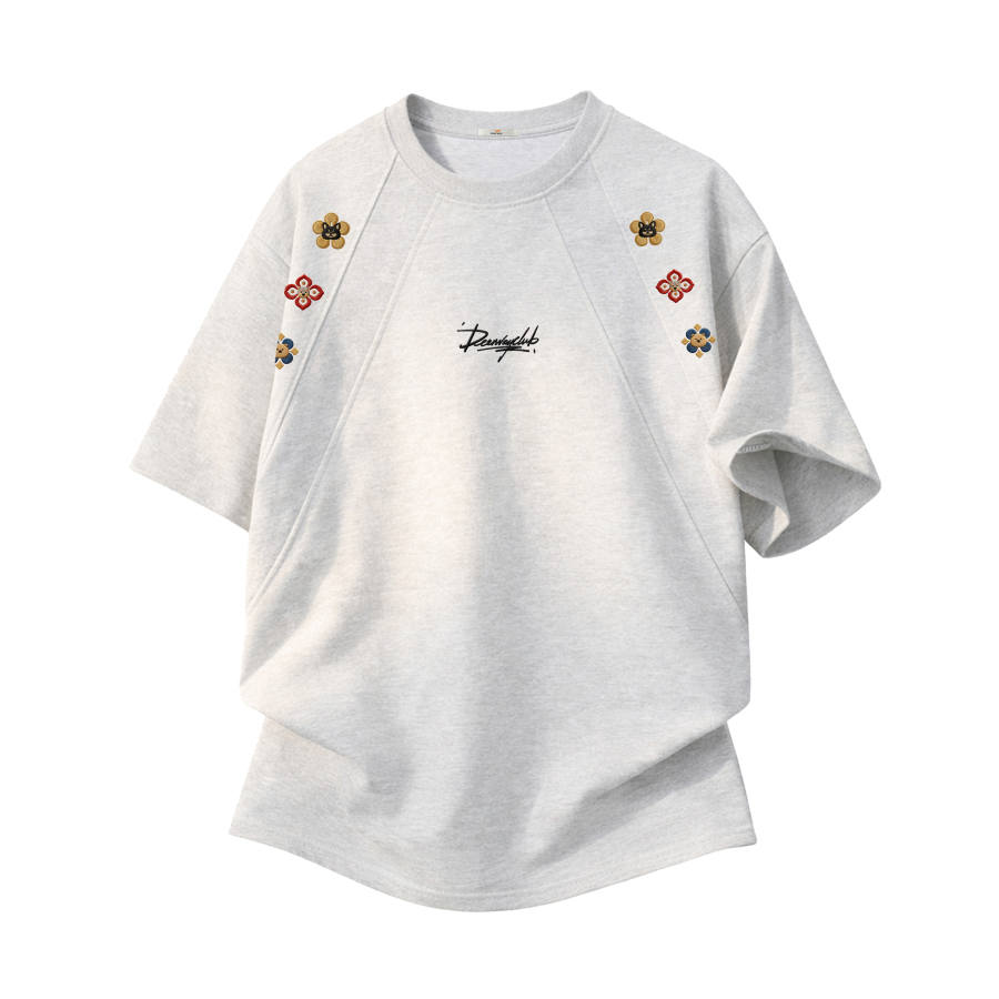 DEERWAY T Shirts Unisex Crew Neck Moderate Straight Fit