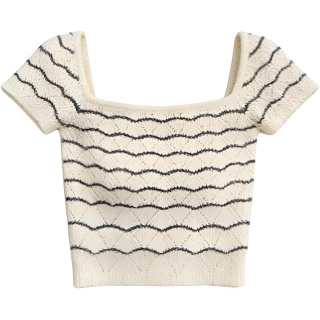 DUSHE Women's Apparel Knitted Fabric T Shirt Women's