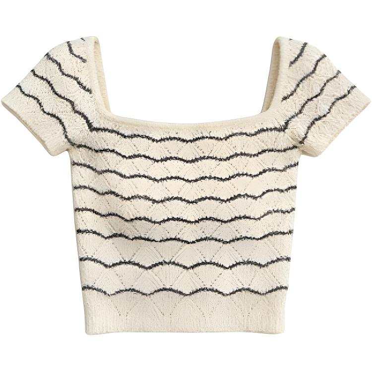 DUSHE Women's Apparel Knitted Fabric T Shirt Women's