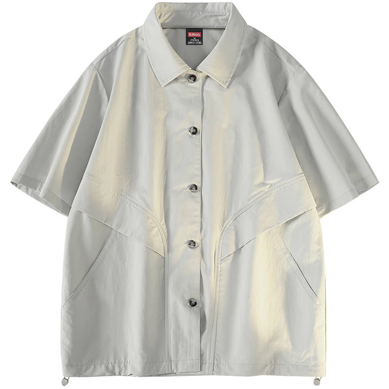 BALENO BALENO Shirts Unisex Lapel Thin Shirt