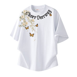 DEERWAY T Shirts Unisex Crew Neck Moderate Straight Fit