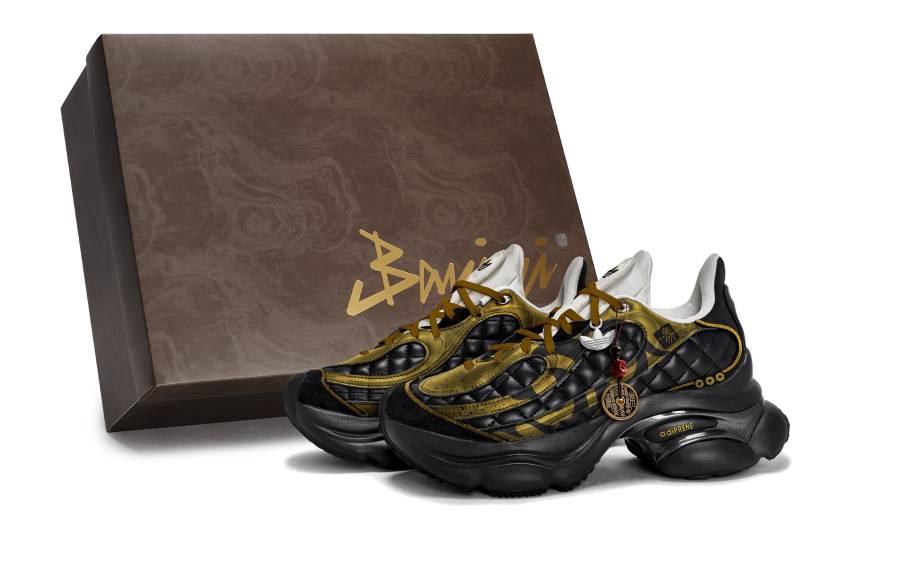 Adidas Originals ODS TN 811 Manufacturing, Ink Gold Wealth Transfer, Special Shoe Box Low top Chunky Sneakers Women's