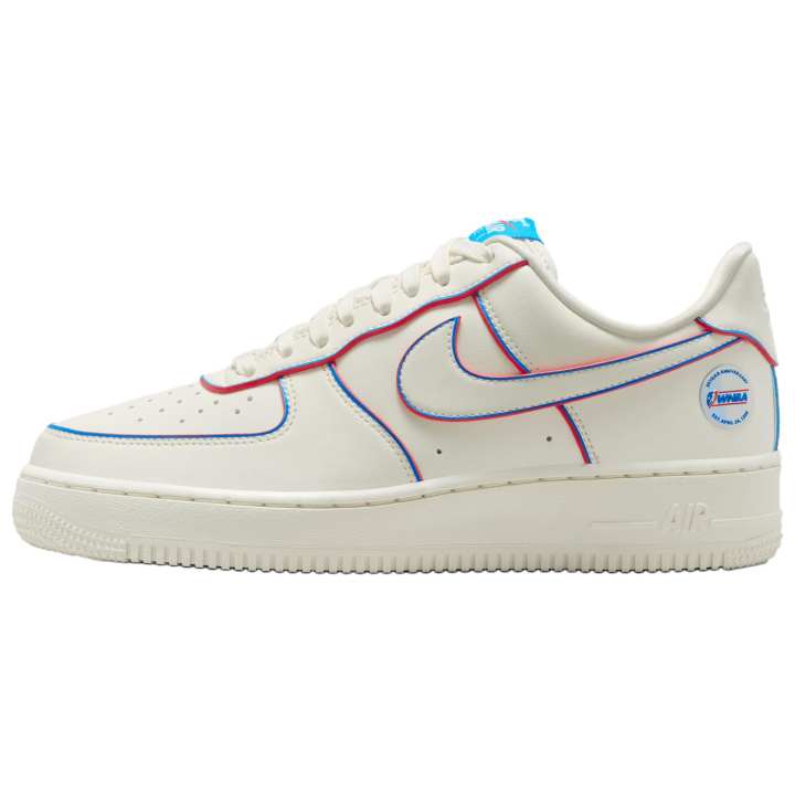 Nike Nike Air Force 1 Low top Skateboard Shoes Women's White Blue Red