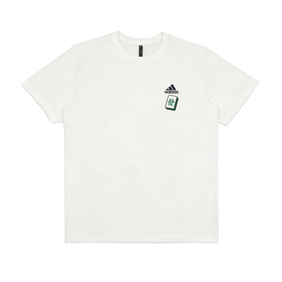 Adidas Adidas T Shirts Unisex Ecru Crew Neck Moderate Straight Fit