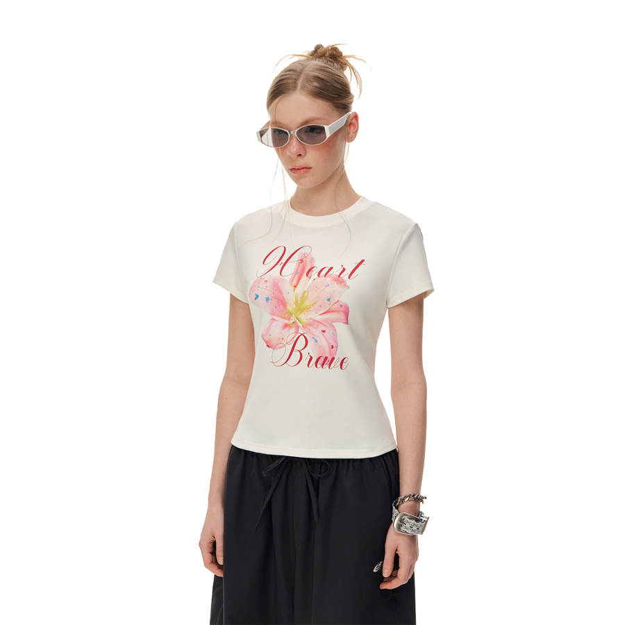 CLIMAX VISION T Shirts Women's Crew Neck Moderate Straight Fit