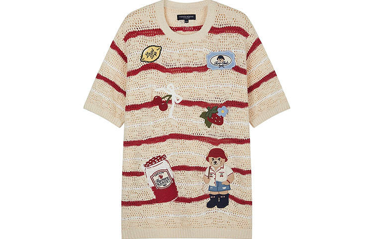 Teenie Weenie Knitwear Women's Red Crew Neck Moderate Other