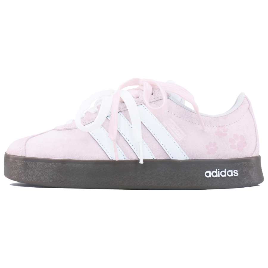 Adidas Adidas VL COURT 2.0 Synthetic Leather, Split Cow Leather Low top Skateboard Shoes Unisex Cherry Blossom Pink