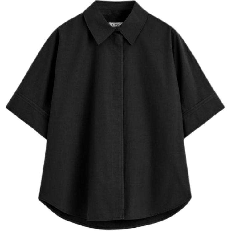 COS Shirts Women's Black Pointed Collar Moderate Other