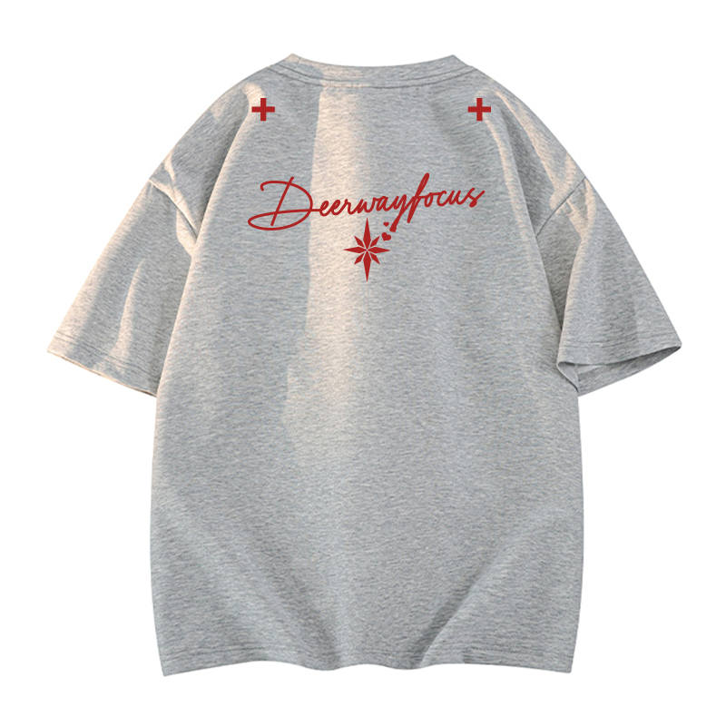 DEERWAY DEERWAY T Shirts Unisex Crew Neck Thin